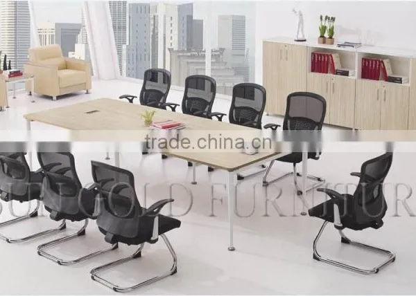 High-end Office Furniture Modern Wooden Melamine Conference Meeting Table (SZ-MT063) photo-5