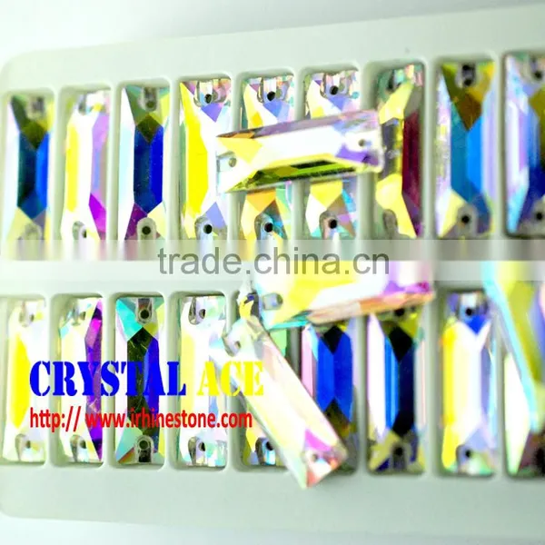 Different Shapes of Wedding Clothes Sew-on Crystal Stones photo-2