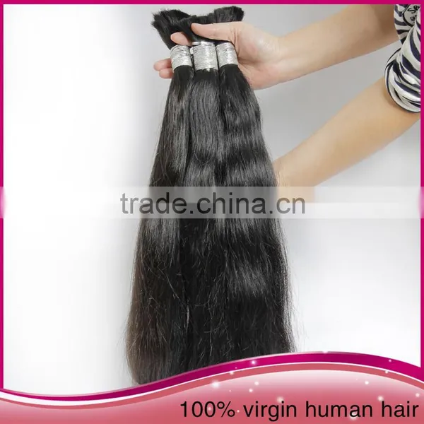 Hot Selling Brazilian Human Hair Bulk Weaving Long Remy Straight Hair Bulk Extension