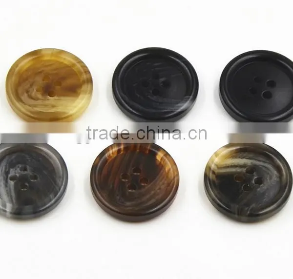 Sedex Audited Factory 2 Pillar Polyester Horn Button, Resin Horn Coats Button photo-5