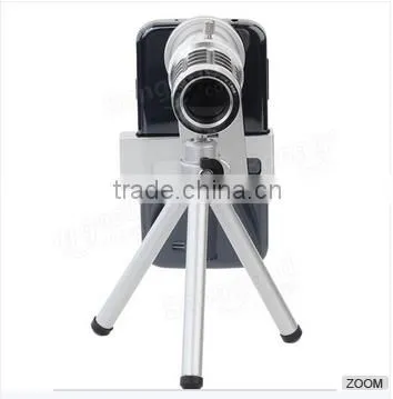 12X Universal Zoom Lens Tripod Camera Telescope For Mobile Phone photo-2