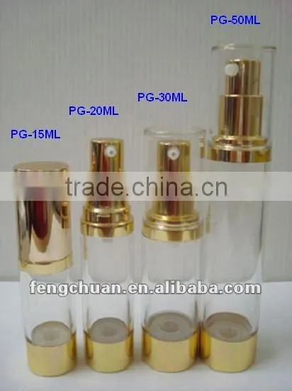 PETG Transparent Airless Cosmetic Bottle