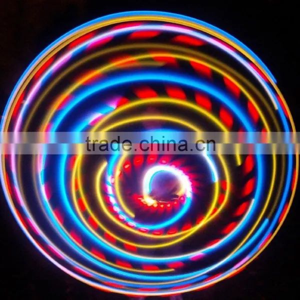 24 Inch LED Lighted Twist Lighted Led Hula Hoop Cosmic Glow Hoola Hoop
