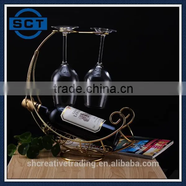 European Style Single Bottle Holder Pirate Ship Wine Rack photo-5