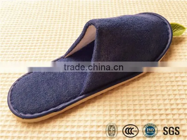 Cheap and OEM Hotel Disposable Pull Plush Slipper With EVA Sole photo-4