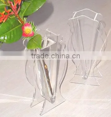 Modern Design Lovely Shape Home Decoration Clear Acrylic Flower Vase photo-4