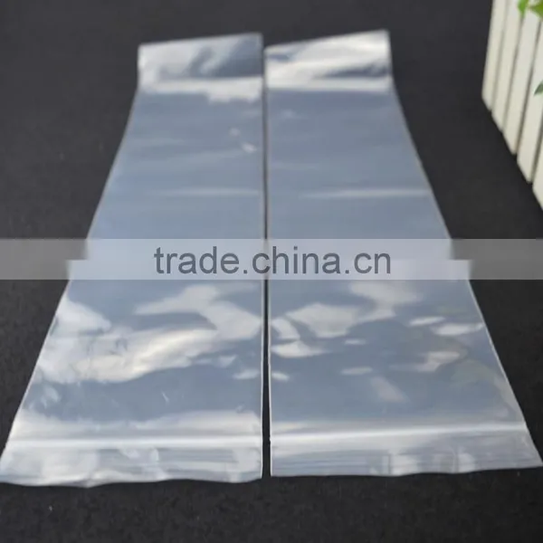 Transparent Custom Size Packing Bag , High Quality Heat Seal PE Plastic Zipper Bag