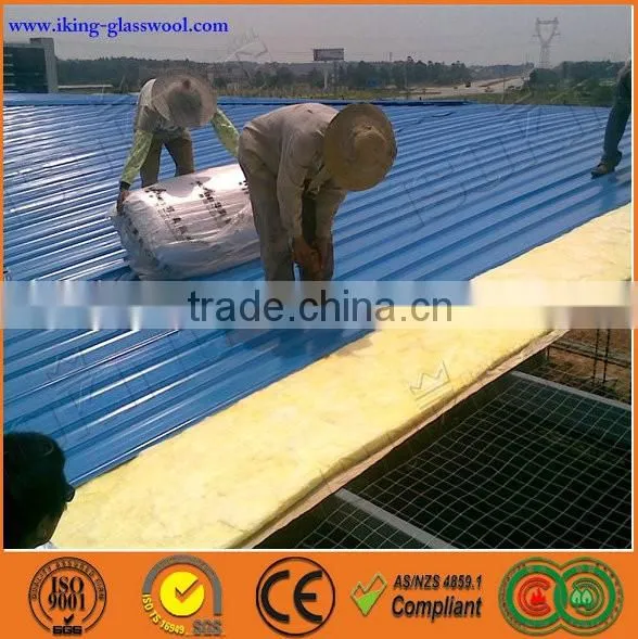 ISOKING Glasswool Heat Insulation Glass Wool Blanket Price With Aluminium Foil photo-5