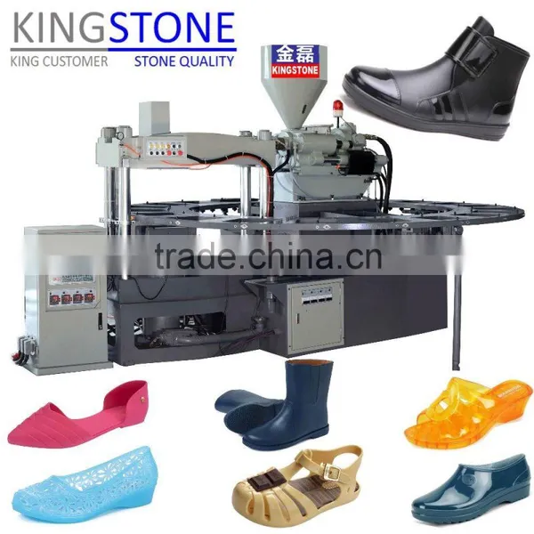 Full Automatic Rotary Type Injection Moulding Machine for Plastic PVC Shoe Making Machine photo-3