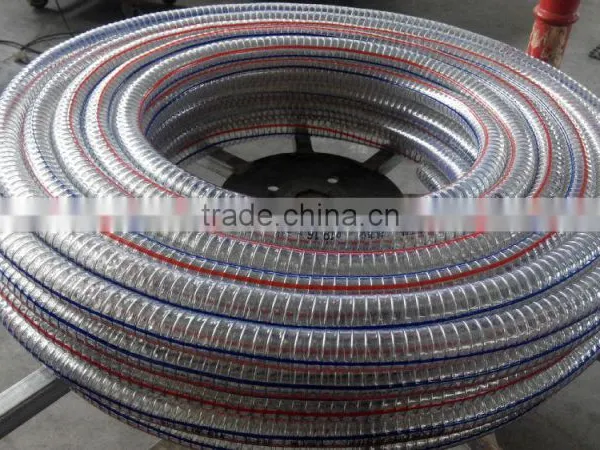 Weifang Clear PVC Steel Wire Reinforced Suction Hose/Flexible Transparent PVC Steel Suction Hose photo-2