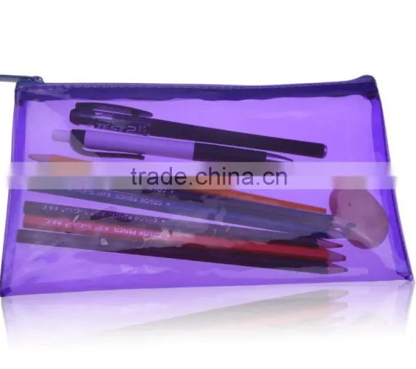 PVC Plastic Pencil Case With Funny Zipper for School Kids photo-2