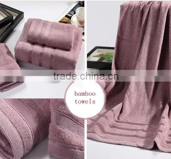 Luxurious From Bamboo Super Absorbent Solid 3 Piece Bath and Face Towel Set photo-4
