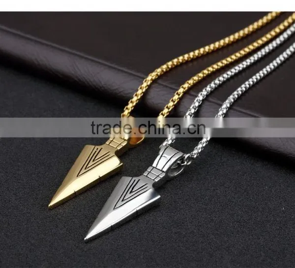 2016 Trendy Necklace Set 18K Yellow Gold Plated Heavy Designer Gold Pendant for Men photo-4