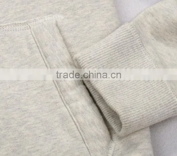 Slim Hooded Hedging Buttons Embroidered Velvet Warm for 100% Cotton Hoodie photo-6