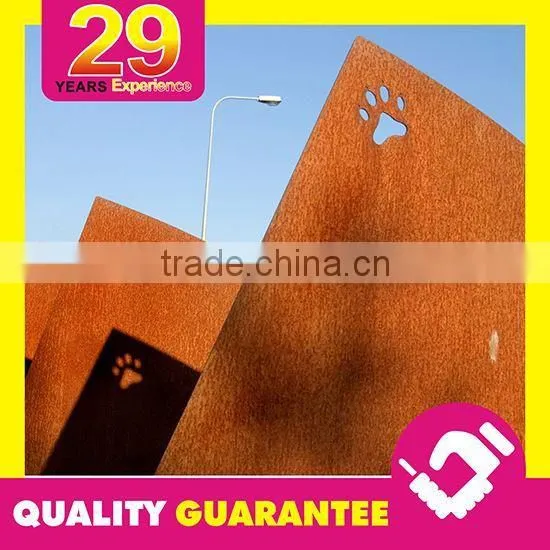 Rusted Weathering Steel Corten Steel Plate Customized Fabrication Service photo-2