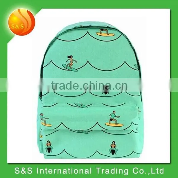 Latest Teenager Outdoor Traveling Canvas Backpack With Printing photo-5