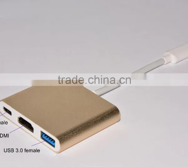 USB-C Hub With Power Deliver Aluminum Exterior for the New MacBook 2016 photo-6