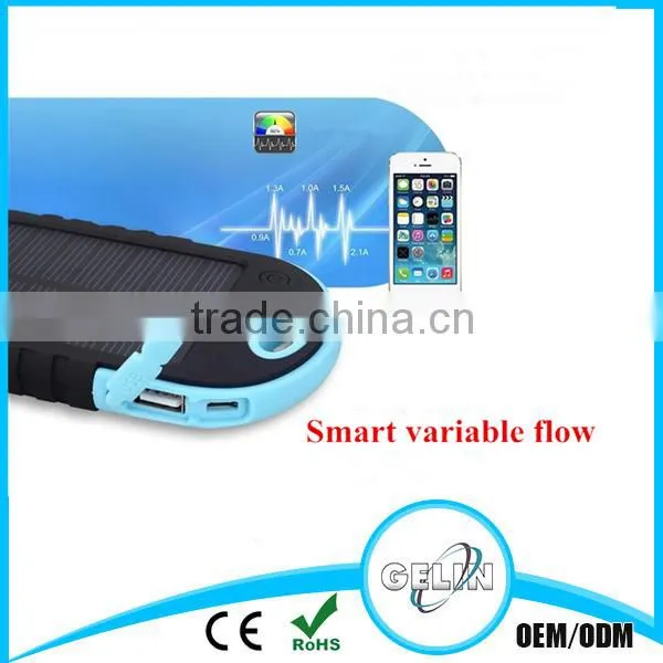 Easy Portable Colorful Newest Waterproof Solar Power Bank With Hook photo-4