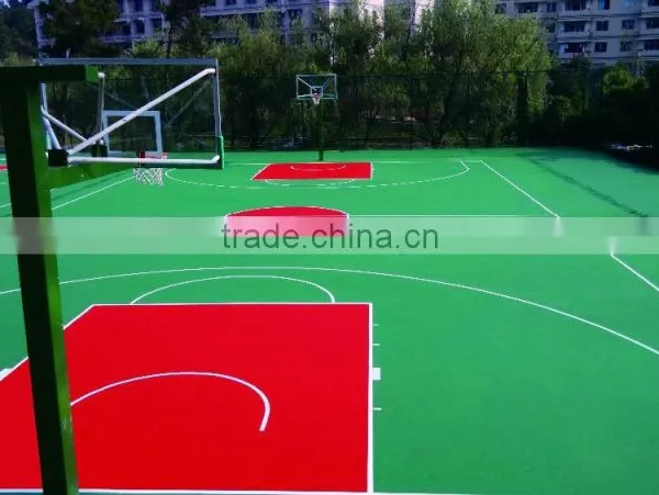 Si-PU Basketball Court Surface,PU Flooring, Elastic Flooring