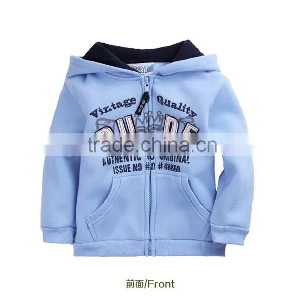 Zipper Sportswear Jogging Long Sleeves Children Boys Fleece Hoodie Jacket Coat Winter Spring Zipper Hood Fleece Kids Outerwear photo-3