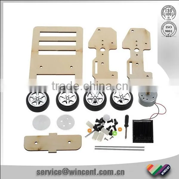DIY Solar Powered Wooden Small Toys Car photo-2