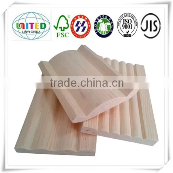 Manufacturer Supply Recon Teak Margin/mordern Ceiling Design/red Beech Wood Molding photo-3