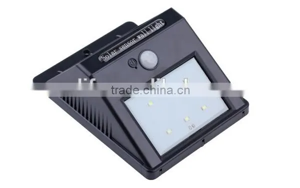 6pcs LED Solar Motion Sensor Waterproof Triangle Garden Wall Light photo-3