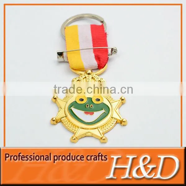 Fashion Design Sports Medals With Ribbon With Pin and Customer's Logo