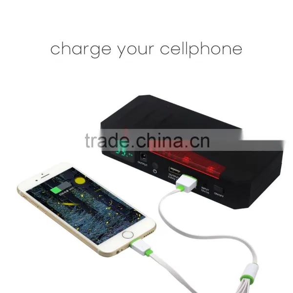 Car Jump Starter Power Bank 15000 MAh With Strong LED Light and SOS Function for Laptop Power Bank photo-3