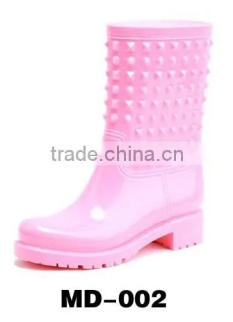 Women Fashion Clear PVC Rain Boots MD-001 photo-2
