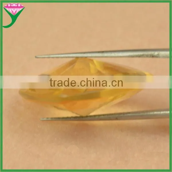 Wholesale Double Back Pointed Champagne Heart Shape Glass Gemstone for Pendant photo-2