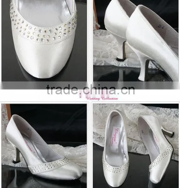 Cute Distinctive WS-035 Wedding Shose Ivory Noble Bridal