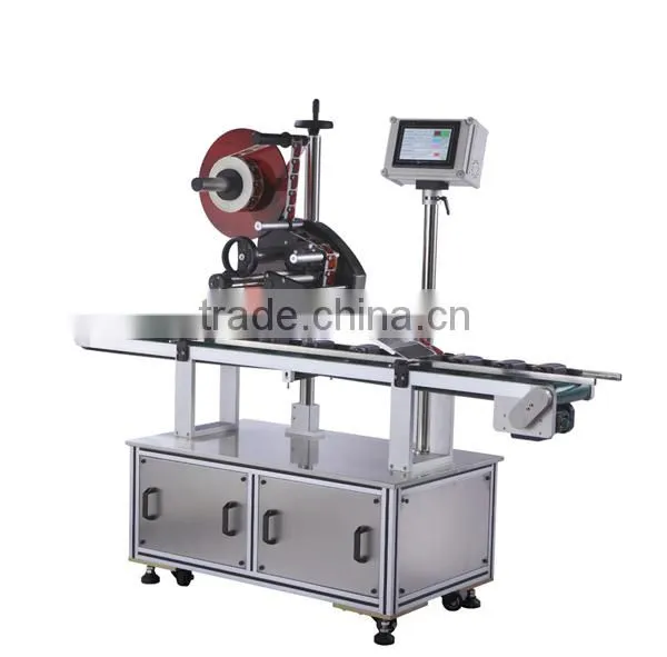 High speed automatic plastic bag labeling machine/plastic bag labeler