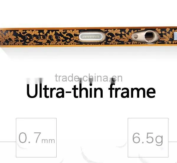 New Arrival Flower Metal Phone Case for Iphone 6 From China photo-3