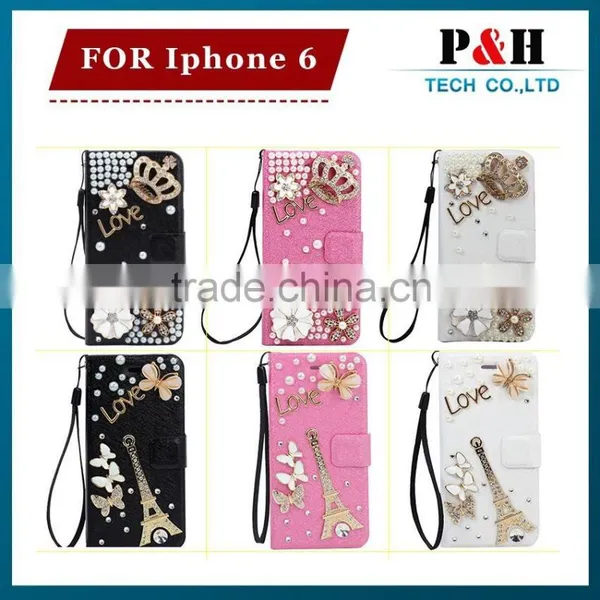 Fashion Tpu+pc Hybrid for Iphone 6 Bling Wallet Case photo-2