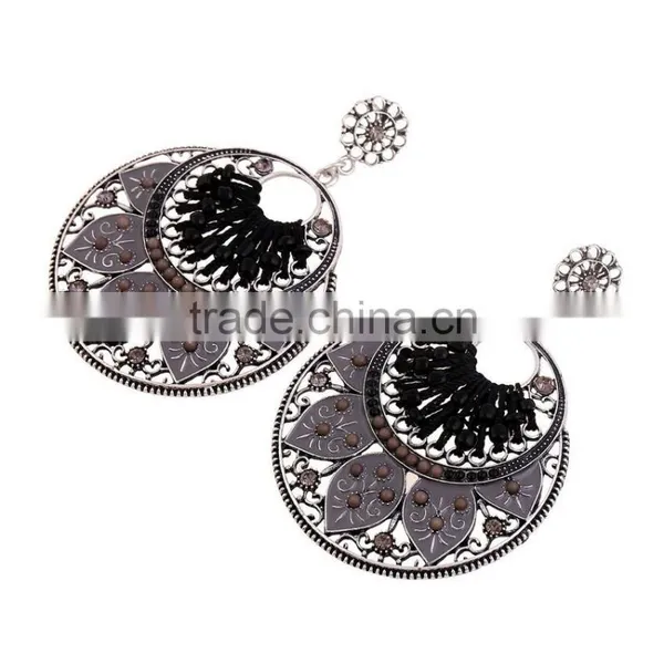 2016 New Arrival Summer Beach Party Earring Beaded Hoop Earring for Girls photo-4