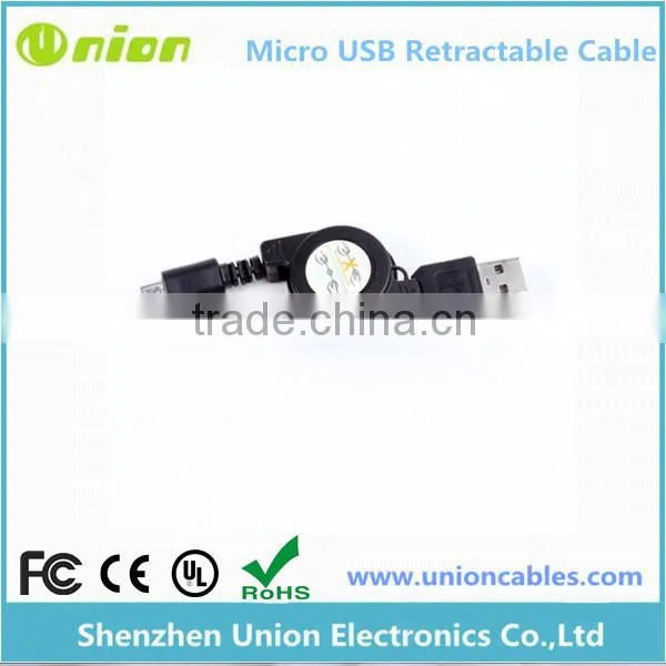 New Retractable Micro USB 2.0 Data Syn Transfer Charging Charger Cables