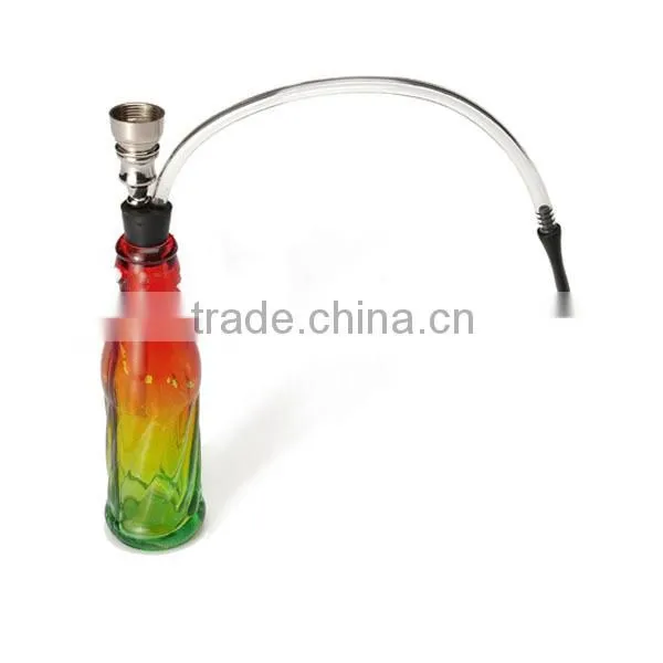 Modern Design Colorful Glass Metal Water Smoking Pipe photo-2