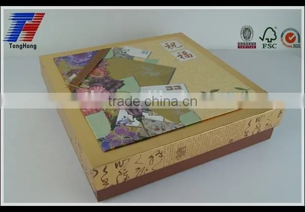 Gold Foil Stamping Gift Packaging Paper Box With Lid photo-2