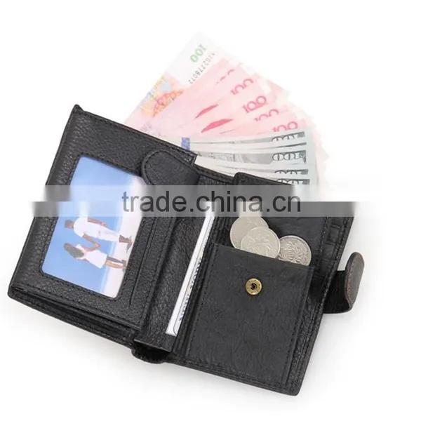 Wholesale Black Luxury Leather Wallet for Men photo-3