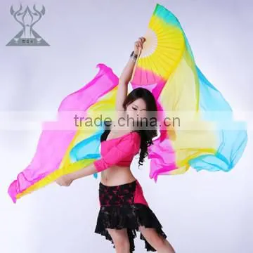 New Belly Dance Silk Fans, Belly Dance Silk Fan Veil