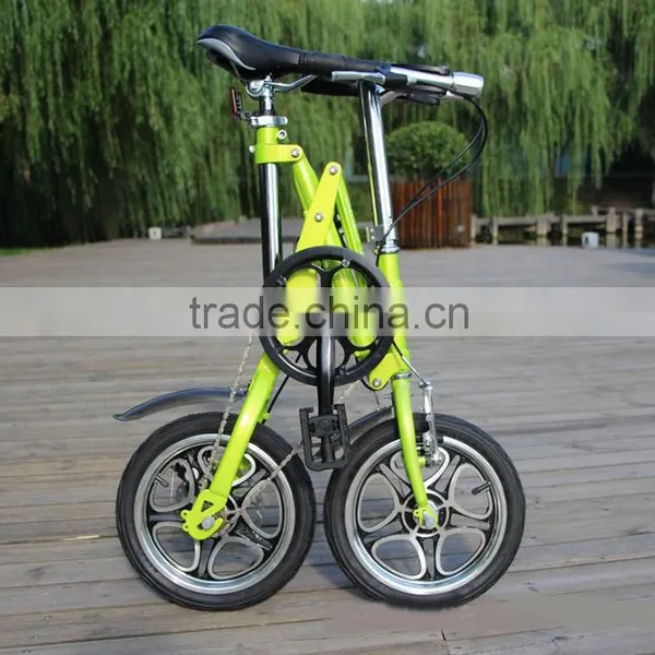 Lightweight 14-Inch Variable Speed Folding Bike Portable Folding Bicycle Mini Folding Bicycle City Bike White Black Orange Green photo-4