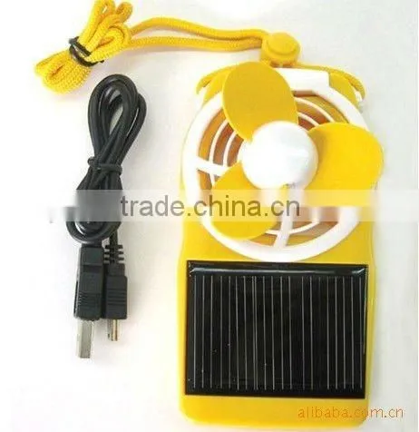 2012 Latest Solar Table Fan With Rechargeable Lithium Battery