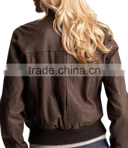 Leather Bomber Jacket/baseball Jacket/bomber Varsity Jacket photo-2