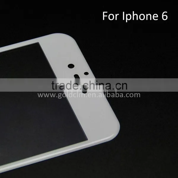 White Full Cover Tempered Glass Screen Protector for Iphone6