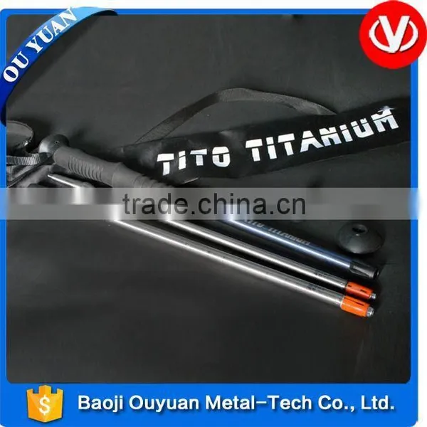 Gr.9 Titanium Alloy Nordic Walking Stick Alpenstock photo-2