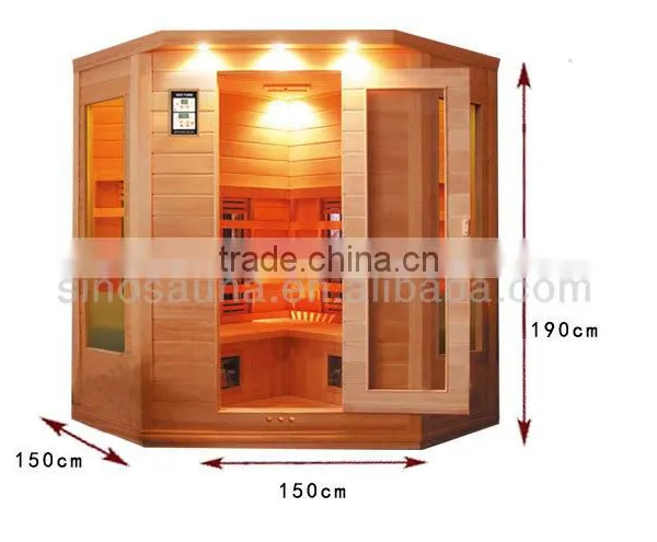 3 Person Sauna Corner Fitting Infrared Far Sauna (CE/ETL/TUV/ROSE) photo-2