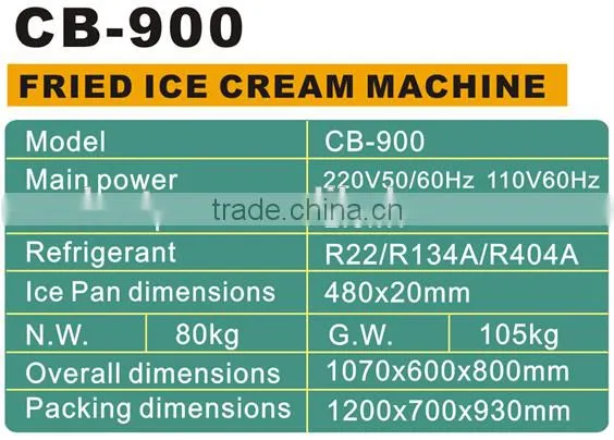 Double Flat Round Pan Ice-cream Fryer With Double Cooling System photo-2