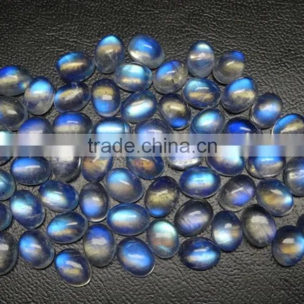 Natural Gemstone Type and Rainbow Moonstone Gemstone Material Cabchon Rainbow Moonstone photo-3