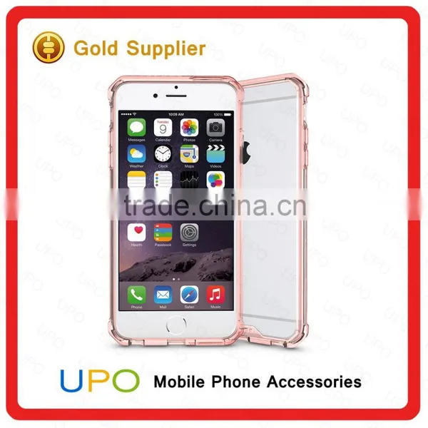 [UPO] Fashionable Wholesales Shockproof Hybrid TPU PC Transparent Clear Armor Phone Case for IPhone 6 Plus photo-6